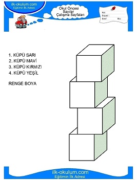 Çocuklar İçin Sayılar Çalışma Sayfaları 